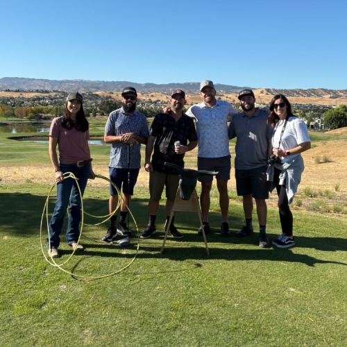 acj foundation group pic at the tee box